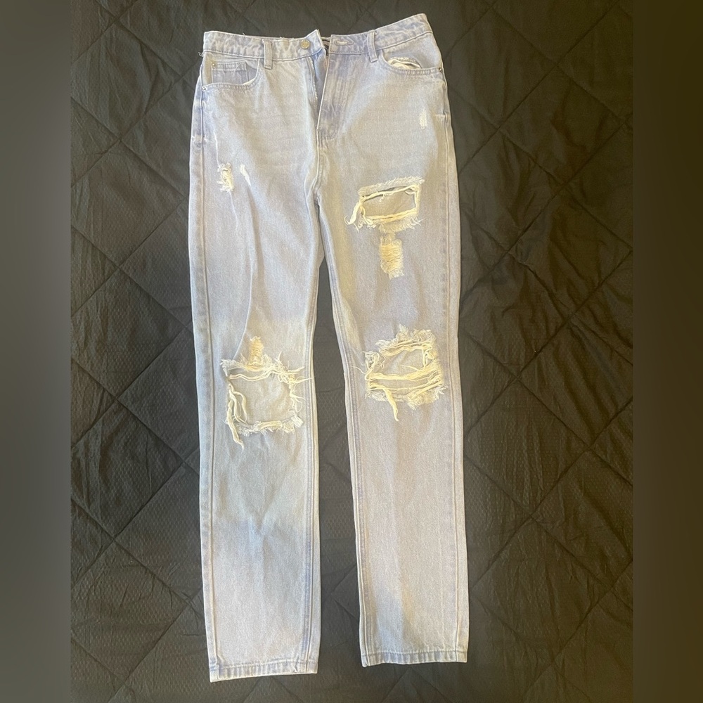 Missguided Light Blue Denim Jeans